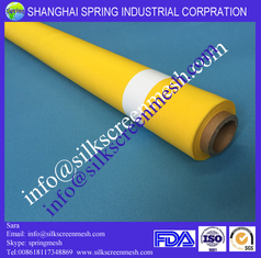 China screenprinting mesh 90T white/yellow 100% monofilament polyester mesh supplier