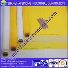 China 59T-64um(150mesh)Yellow Textile designs for screen printing /Screen Printing Mesh supplier