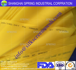 China Yellow color 110 monofilament polyester silk screen printing mesh wholesale supplier