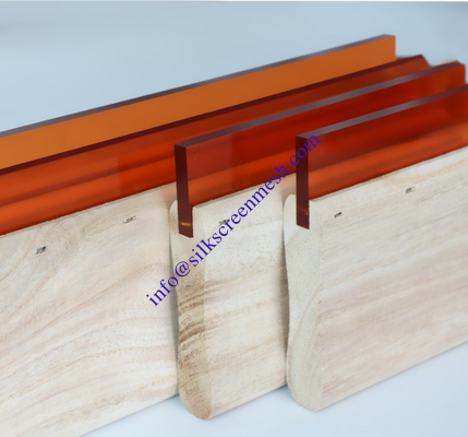 Silk Screen Scraper Wooden Squeegee Handle Water Oil Type High Hardness