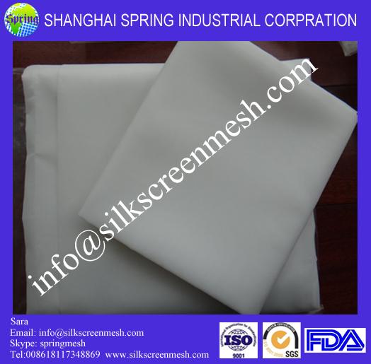 120 mesh silk screen(7T-200T)/ white custom 100%  polyester t shirt silk screen printing mesh