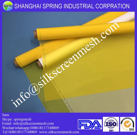 Screen printing mesh supply/59T Yellow or White/Screen printing mesh