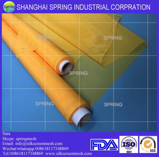 120 mesh count(47T) 100% polyester monofilament custom t shirt silk screen printing mesh/screen printing mesh