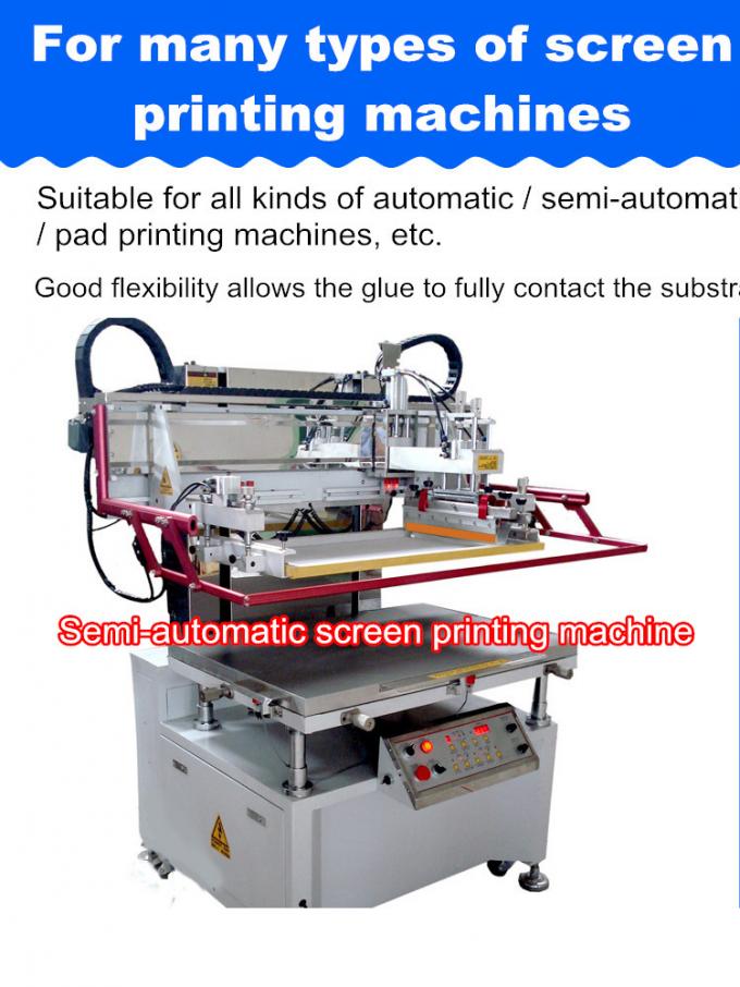 French FIMOR screen printing scraper / strip / rubber 50 * 9 / 65 degrees / 70 degrees / 75 degrees / 80 degrees