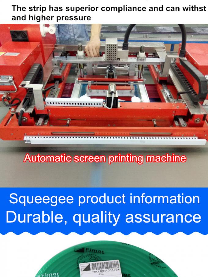 French FIMOR screen printing scraper / strip / rubber 50 * 9 / 65 degrees / 70 degrees / 75 degrees / 80 degrees