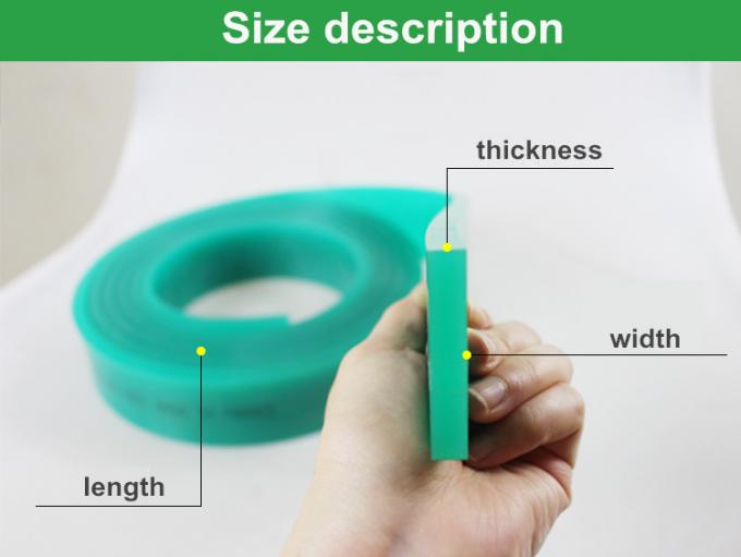French FIMOR screen printing scraper / strip / rubber 50 * 9 / 65 degrees / 70 degrees / 75 degrees / 80 degrees