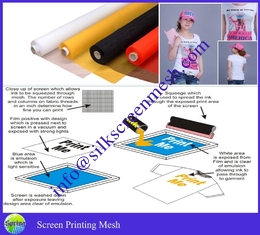 China Polyester Screen Printing Mesh bolting cloth 100% poylester DPP120 yellow mesh supplier