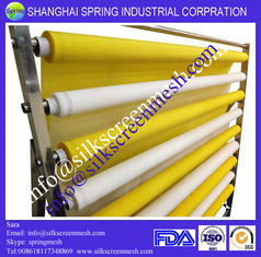 China 43t  mesh for screen printing/monofilament polyester screen fabric Yellow / White / Black / Orange supplier