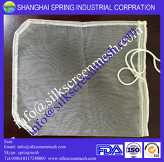 China Drawstring nylon filter tea bag/tea bag nylon mesh/food grade nylon mesh nut mill/filter fabric supplier