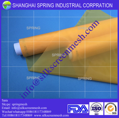 China Screen printing mesh supply/59T Yellow or White/Screen printing mesh supplier