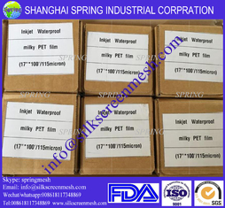 China Premium Inkjet Printing Transparent PET Polyester Film 100Mic/Inkjet Film supplier