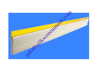 China Silk Screen Scraper Wooden Squeegee Handle Water Oil Type High Hardness supplier