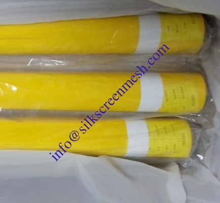 Polyester Screen Printing Mesh bolting cloth 100% poylester DPP120 yellow mesh