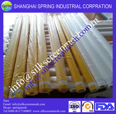 120 mesh silk screen(7T-200T)/ white custom 100%  polyester t shirt silk screen printing mesh