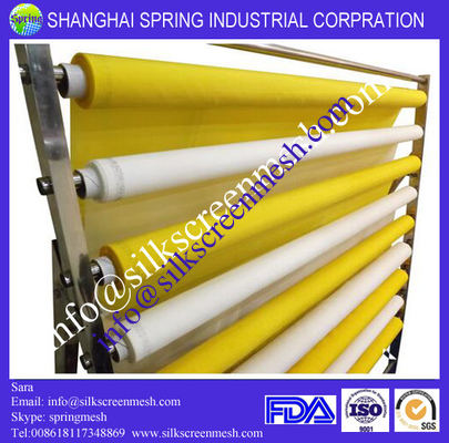 43t  mesh for screen printing/monofilament polyester screen fabric Yellow / White / Black / Orange