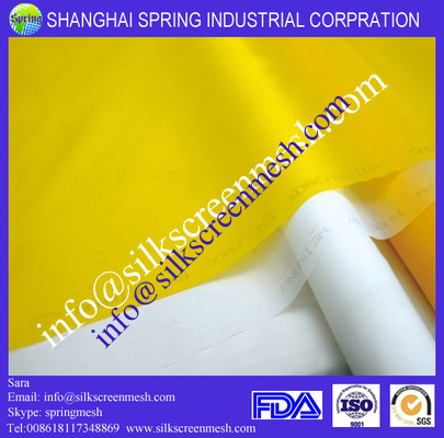 43t  mesh for screen printing/monofilament polyester screen fabric Yellow / White / Black / Orange