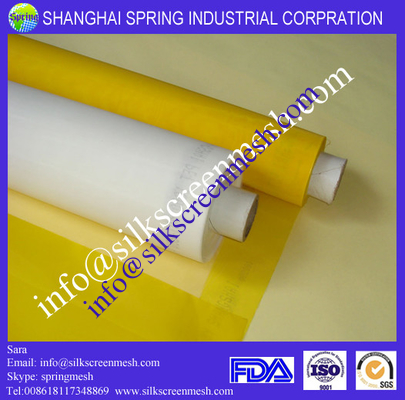 43t  mesh for screen printing/monofilament polyester screen fabric Yellow / White / Black / Orange