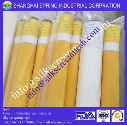 72T-48(180mesh) Yellow silk screen mesh fabric/screen printing mesh