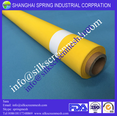 screen mesh for screen printing 120T white/yellow 100% polyester screen mesh