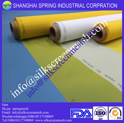 White screen meshes for textile printing(7T-200T)/polyester screen printing mesh