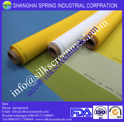 Screen printing mesh supply/59T Yellow or White/Screen printing mesh