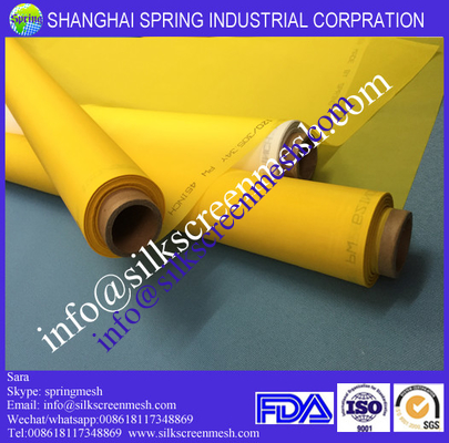 Screen Printing on 100% Polyester Mesh/120T Yellow or White/Bolting Cloth