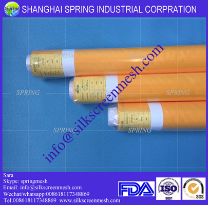 110T-40um(280mesh)Yellow polyester stretch mesh /Polyester Screen Printing Mesh