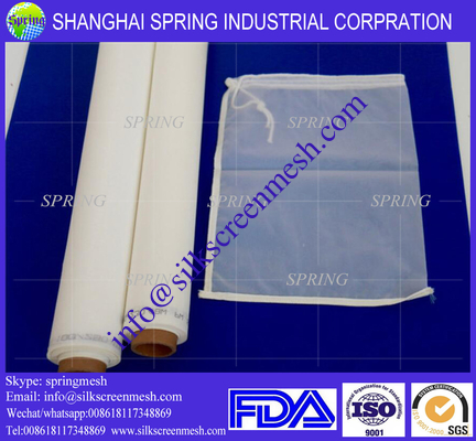 90T-43um(230mesh) mesh filter bag /white silk screen mesh /filter mesh