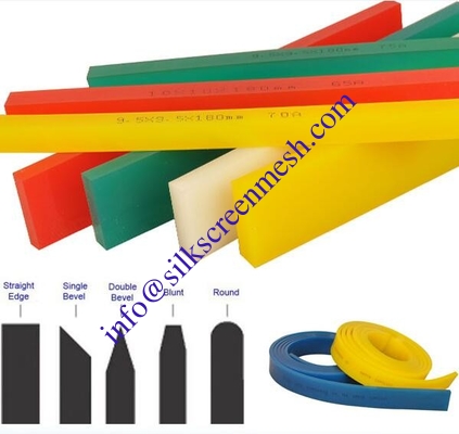 High Wear Resistant Red Polyurethane Squeegee For Silk Screen Printing