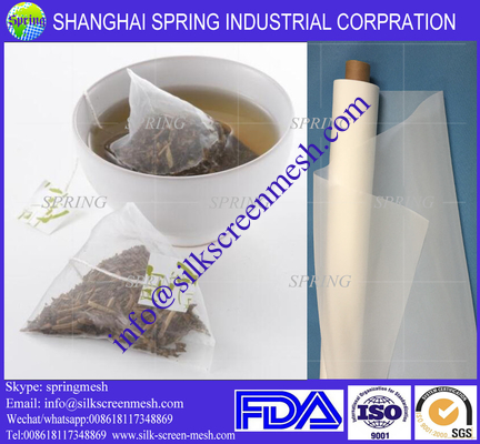 Heat seal empty pyramid tea bag nylon mesh/filter bags