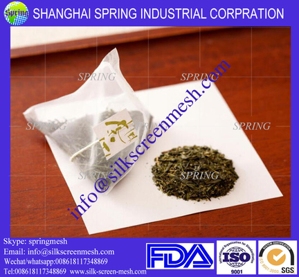 Heat seal empty pyramid tea bag nylon mesh/filter bags