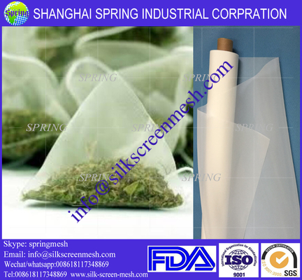 chemical industry Hanging under the blown away soaking 160 micron nylon tea bag filter mesh/filter bags