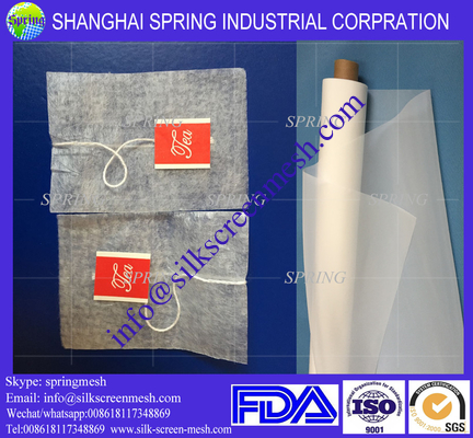 chemical industry Hanging under the blown away soaking 160 micron nylon tea bag filter mesh/filter bags