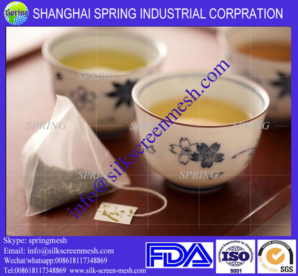 Manufacturer Drawstring Nylon Mesh Pyramid Empty Tea Bag With Tag/filter bags