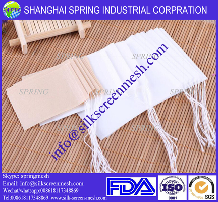 Manufacturer Drawstring Nylon Mesh Pyramid Empty Tea Bag With Tag/filter bags