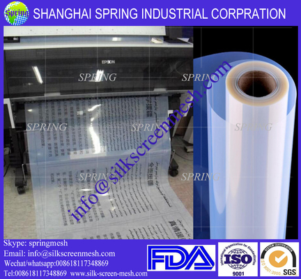 24" 36" transparent waterproof inkjet film for screen printing/plate making/Inkjet Film