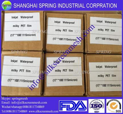 100 micron transparent inkjet film/PET film for screen printing/Inkjet Film