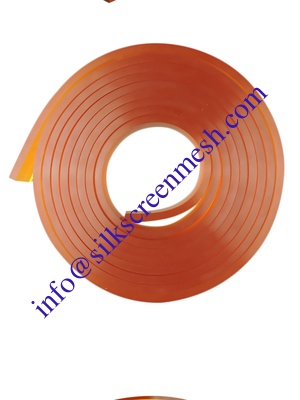 Polyurethane Silk Screen Squeegee Rubber Scraping Strip 4m / Roll Length