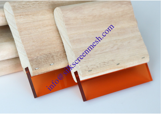 Silk Screen Scraper Wooden Squeegee Handle Water Oil Type High Hardness