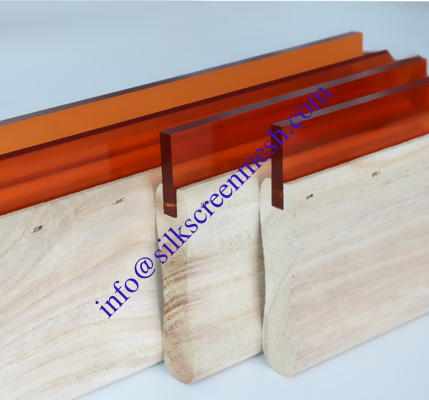 Silk Screen Scraper Wooden Squeegee Handle Water Oil Type High Hardness