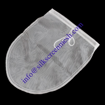 Plain Weave Nylon Filter Cloth Mesh / Nut Milk Filter Bag 80 Mesh Customized Shape