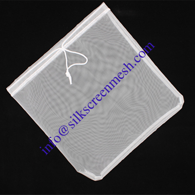 Plain Weave Nylon Filter Cloth Mesh / Nut Milk Filter Bag 80 Mesh Customized Shape