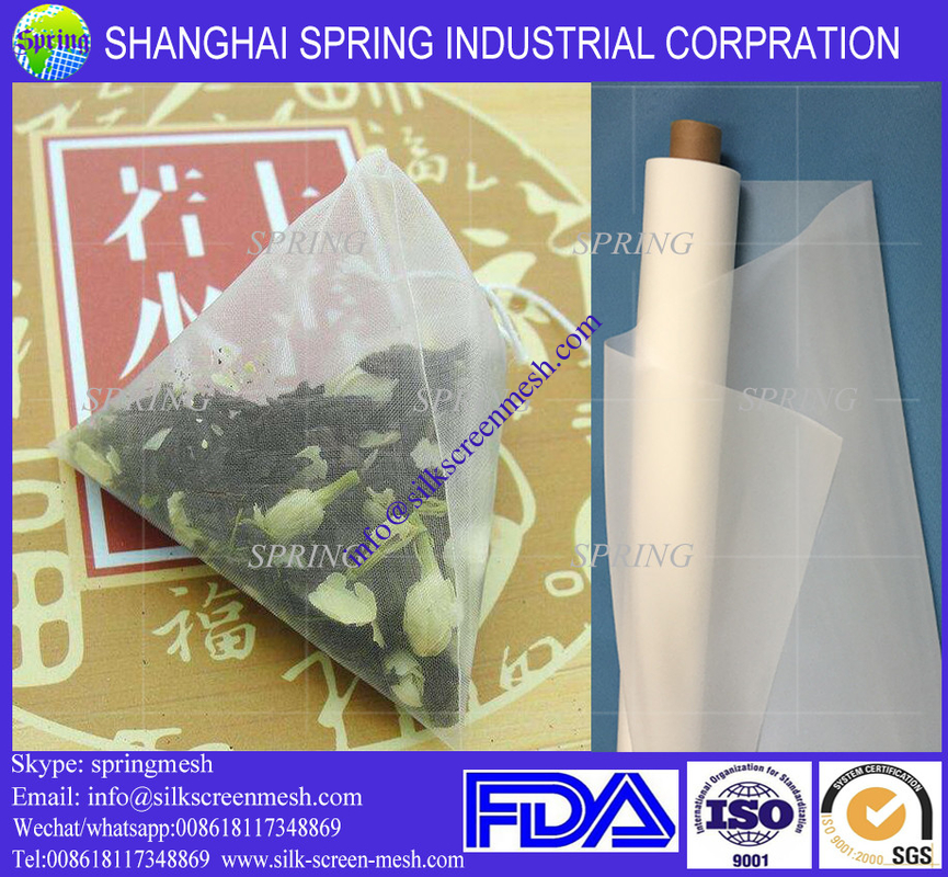 Manufacturer Drawstring Nylon Mesh Pyramid Empty Tea Bag With Tag/filter bags