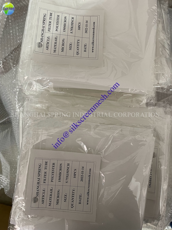 Filter Bags Tea Bag with Filtration Accuracy 20-600 Mesh Mesh Opening 3micron -2000micron and Length Customize Length