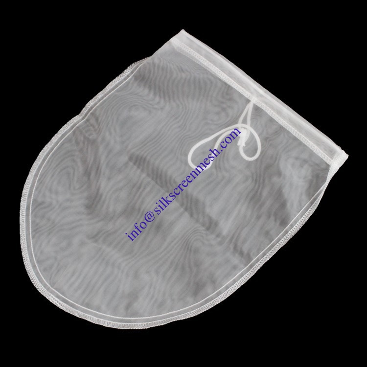 Plain Weave Nylon Filter Cloth Mesh / Nut Milk Filter Bag 80 Mesh Customized Shape