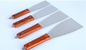 Stainless steel 8 inch belt boring oil knife (wood handle) ink knife knives paint knife paint coating knife mixing supplier