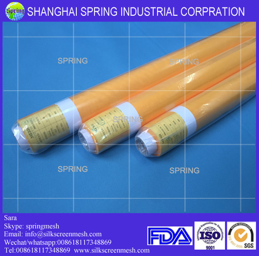 72T48(180mesh) Yellow silk screen mesh fabric/screen printing mesh