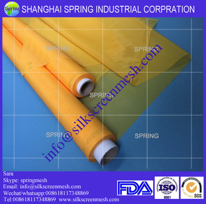 72T-48(180mesh) Yellow silk screen mesh fabric/screen printing mesh