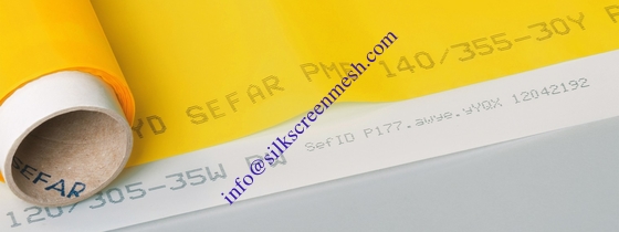 Printing Swiss racing SEFAR mesh original authentic silk screen mesh white/ yellow