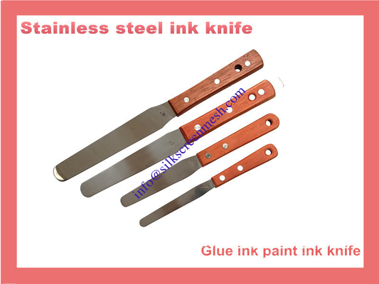 Extra Large Thick Silk Screen Printing Materials 4 - 18 Inch Stainless Steel Ink Knife